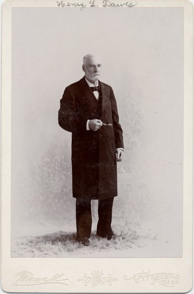 Henry Laurens Dawes (1816-1903), amerikai szenátor, fotó: Nowell, Pittsfield, Massachusetts (albumfotó) alkotó: American Photographer