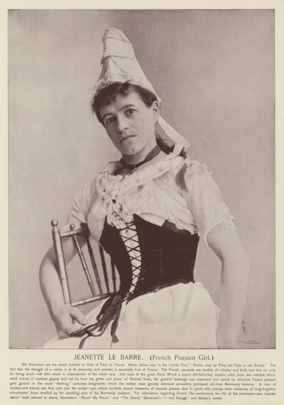 Jeanette le Barre, francia parasztlány alkotó: American Photographer