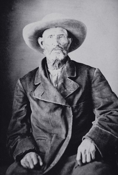 Jim Bridger (1804-81) (f/w fotó) alkotó: American Photographer