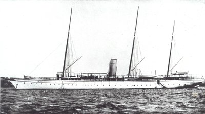 John Astor luxusjachtja, 1910 körül (f/w fotó) alkotó: American Photographer