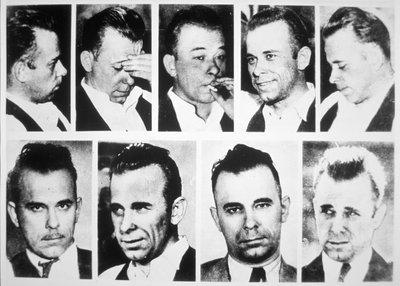 John Dillinger (f/w fotó) alkotó: American Photographer