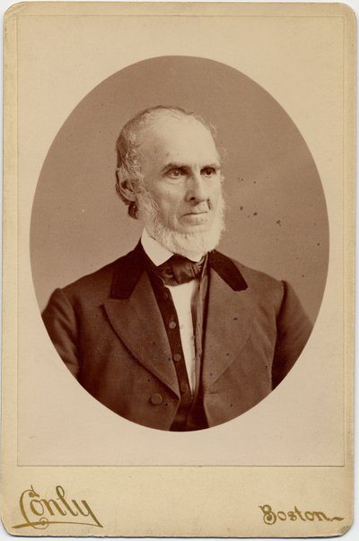 John Greenleaf Whittier (1807-92), amerikai kvéker költő és abolicionista; fotó: C F Conly, Boston (albumnyomat) alkotó: American Photographer