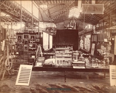 Lenoir & Forsters Kiállítás, Főépület, Centenáriumi Nemzetközi Kiállítás, Philadelphia, 1876 (albumnyomat) alkotó: American Photographer