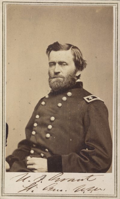 Ulysses S. Grant vezérőrnagy, a Szövetségi Hadsereg tisztje alkotó: American Photographer