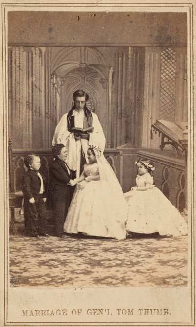Tom Thumb tábornok házassága,1863 (fénykép) alkotó: American Photographer