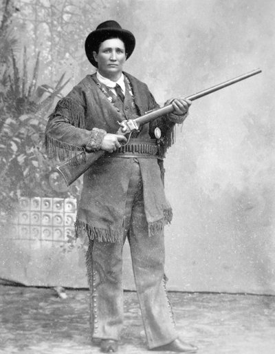 Martha Jane Cannary (Calamity Jane) (1852-1903) (f/w fotó) alkotó: American Photographer