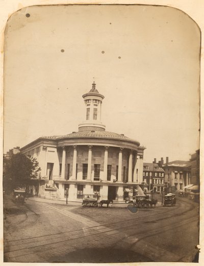 Merchants Exchange Building, 3rd Street at Walnut, 1859 körül alkotó: American Photographer