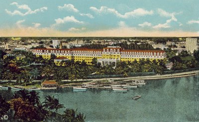 Miami, Florida, 1925 körül: Royal Palm Hotel (színes fotó) alkotó: American Photographer