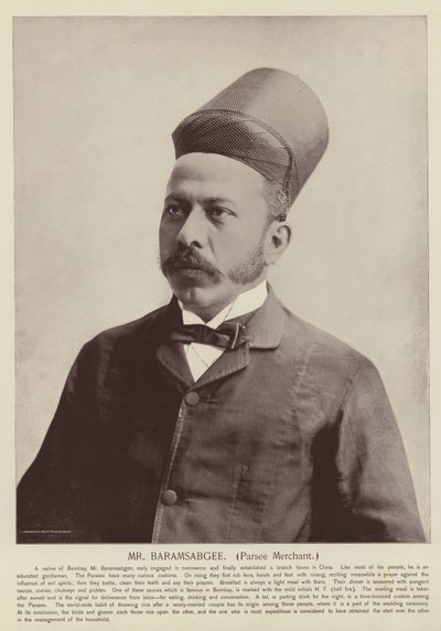 Baramsabgee úr, Parsee kereskedő alkotó: American Photographer