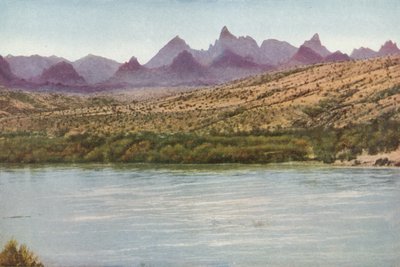 Needles-hegység és Colorado River, Kalifornia (színes fotó) alkotó: American Photographer