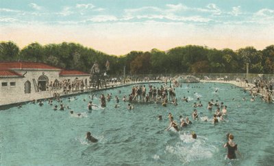 New Orleans: City Park Swimming Pool (színes fotó) alkotó: American Photographer