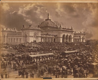 Megnyitó nap, "The Orators", 1876. évi Centenáriumi Nemzetközi Kiállítás, Philadelphia alkotó: American Photographer