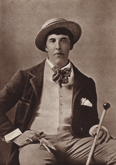 Oscar Wilde ír költő és drámaíró Amerikában (fekete-fehér fotó) alkotó: American Photographer