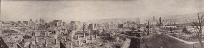 A csontvázváros panorámája a Nob Hillről (fekete-fehér fotó) alkotó: American Photographer