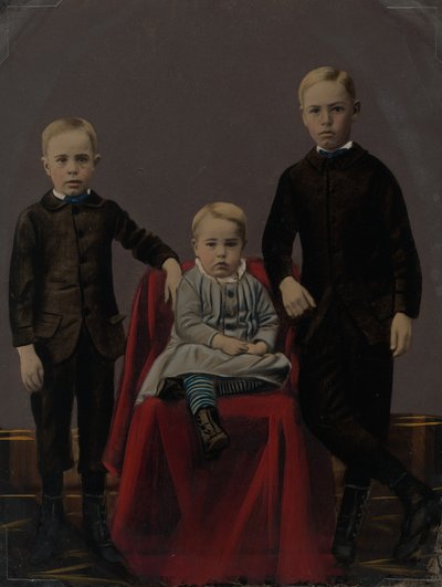 Három fiú portréja,1860-as évek (fotó) alkotó: American Photographer