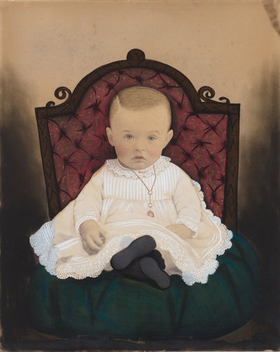 Egy csecsemő portréja,1880-as évek (fotó) alkotó: American Photographer