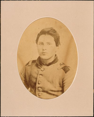 Azonosítatlan katona portréja (szepia fotó) alkotó: American Photographer