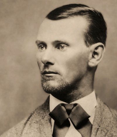 Jesse James (1847-1882) betyár portréja (kabinetfotó) alkotó: American Photographer