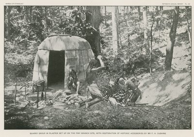 Fenyőág telephelyén felállított vakolatú kőbányacsoport alkotó: American Photographer