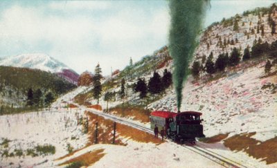 Ruxton Park, Mt Baldy a távolban, Pikes Peak Cog Road, Colorado (színes fotó) alkotó: American Photographer
