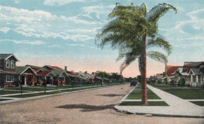 San Diego, Kalifornia: Residence Street (színes fotó) alkotó: American Photographer