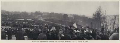 Jelenet a Riverside Drive-on Grant emléknapján, 1897. április 27-én (f/w fotó) alkotó: American Photographer
