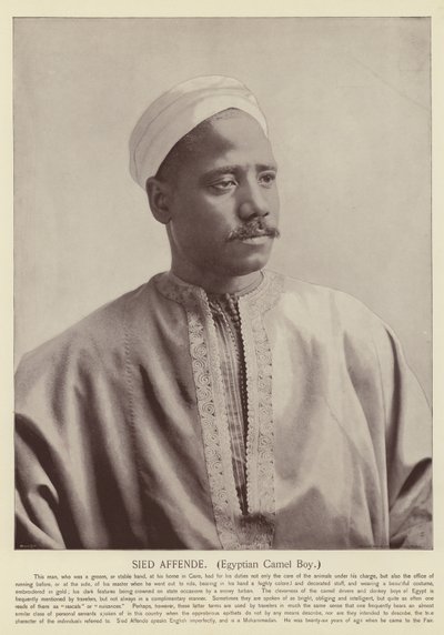 Sied Affende, egyiptomi tevefiú alkotó: American Photographer