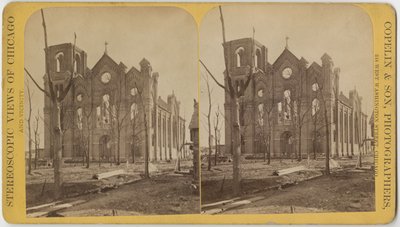 A Szent Mihály-templom az 1871-es chicagói tűzvész után alkotó: American Photographer