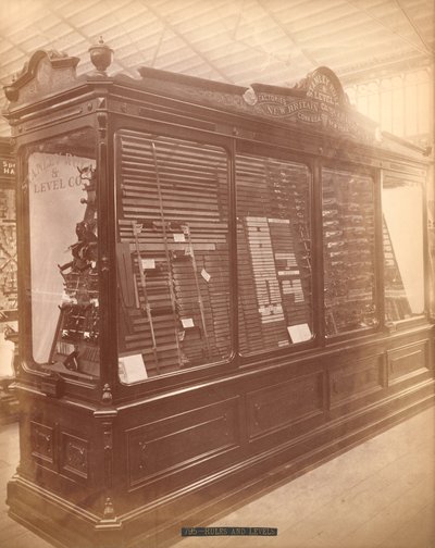 Stanley Rule and Level Co.s kiállítás, Centennial International Exhibition, Philadelphia, 1876 (albumnyomat) alkotó: American Photographer
