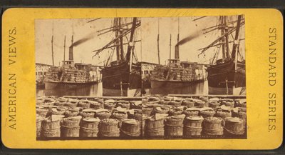 Sztereoszkópikus nézet a "Planter" gőzhajóról, Charleston, S.C. alkotó: American Photographer