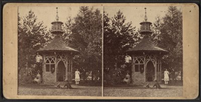 Nyári ház, Oneida közösség, New York állam, 1873 alkotó: American Photographer