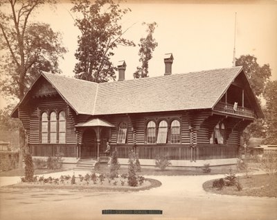 Svéd Iskolaház, Centenáriumi Kiállítás, Philadelphia, 1876 (ezüst albumin nyomat) alkotó: American Photographer