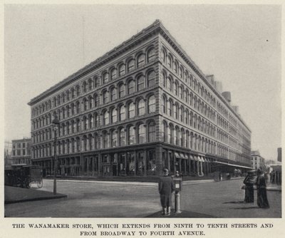 A Wanamaker Store, amely a Ninth-től a Tenth Street-ig és a Broadway-től a Fourth Avenue-ig terjed (f/w fotó) alkotó: American Photographer