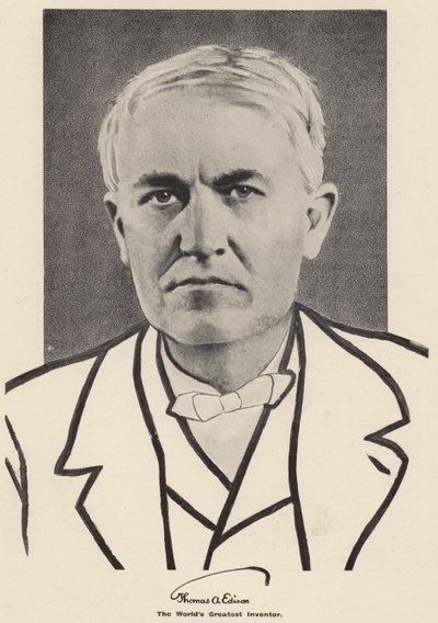 Thomas Edison (fekete-fehér fotó) alkotó: American Photographer