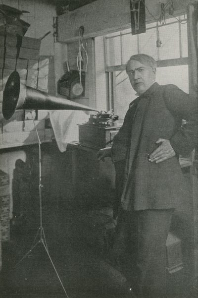 Thomas Edison a műhelyében alkotó: American Photographer