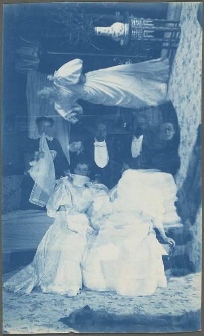 Cím nélkül (Dupla expozíció több emberről egy belső térben),1890-es évek (fotó) alkotó: American Photographer