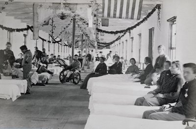 Az Armory Square Kórház osztálya, Washington DC, 1865 körül alkotó: American Photographer