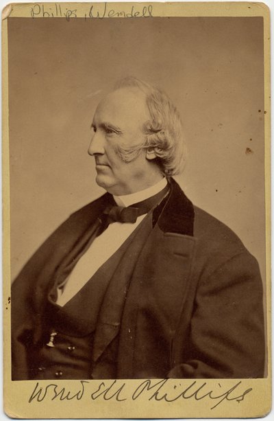 Wendell Phillips (1811-84), amerikai abolicionista és az indiánok szószólója (album fotó) alkotó: American Photographer