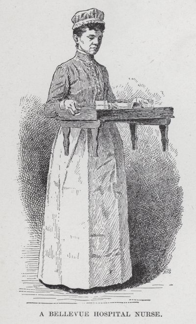 A Bellevue kórházi nővér (litho) alkotó: American School