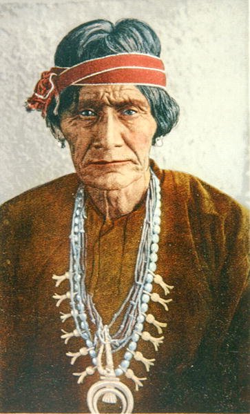 Egy Navajo Medicine Man of New Mexico, 1900 körül (színes litho) alkotó: American School