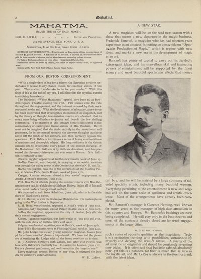Egy új csillag, Frederick Bancroft alkotó: American School