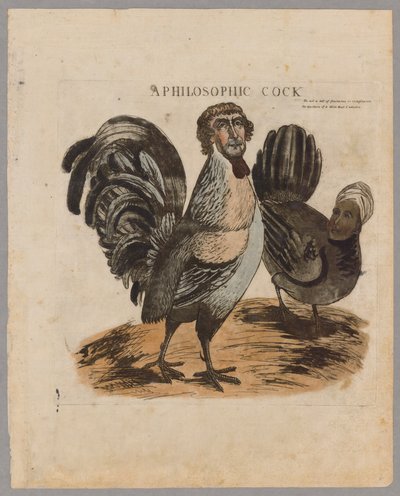 Egy filozófiai kakas, 1804 alkotó: American School