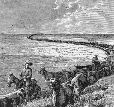 A Trail in the Great Plains, illusztráció a "Harper