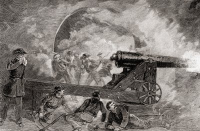 Kazamata a Fort Sumter-i csata bombázása során, április 1214 alkotó: American School