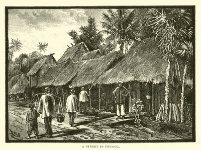 Egy utca Penangban alkotó: American School