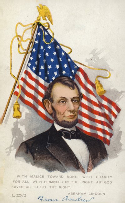 Abraham Lincoln (színes litográfia) alkotó: American School