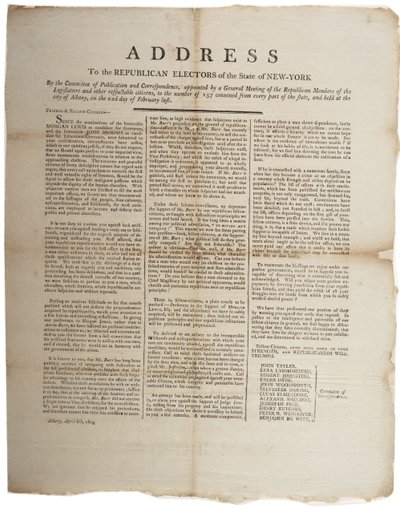 Beszéd New York állam republikánus választóihoz 1804. április 6-án alkotó: American School