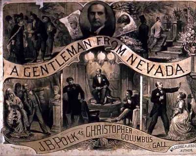 Reklám George H. Jessop drámájának „A Gentleman from Nevada” című művéhez (metszet) alkotó: American School