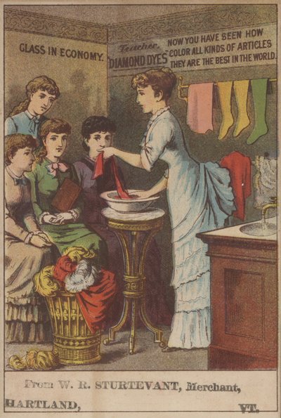 Gyémántfestékek (színes litho) reklámja alkotó: American School