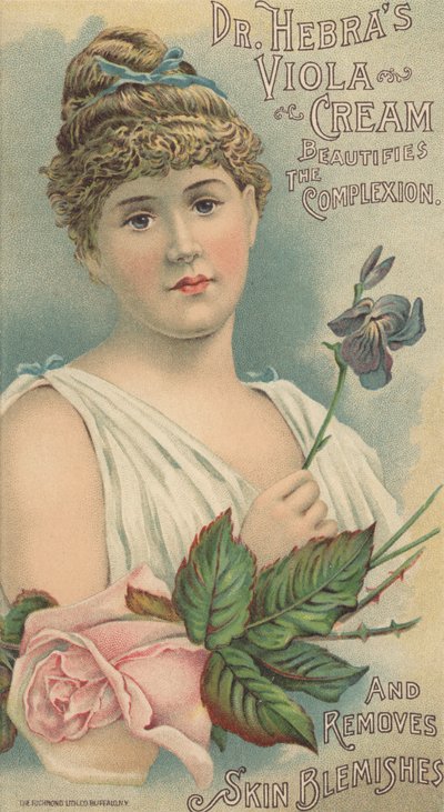 Dr. Hebras Viola Cream hirdetése, 1897 körül alkotó: American School